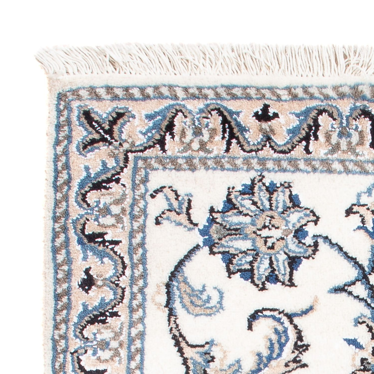 Perzisch tapijt - Nain - Koninklijk - 90 x 60 cm - crème