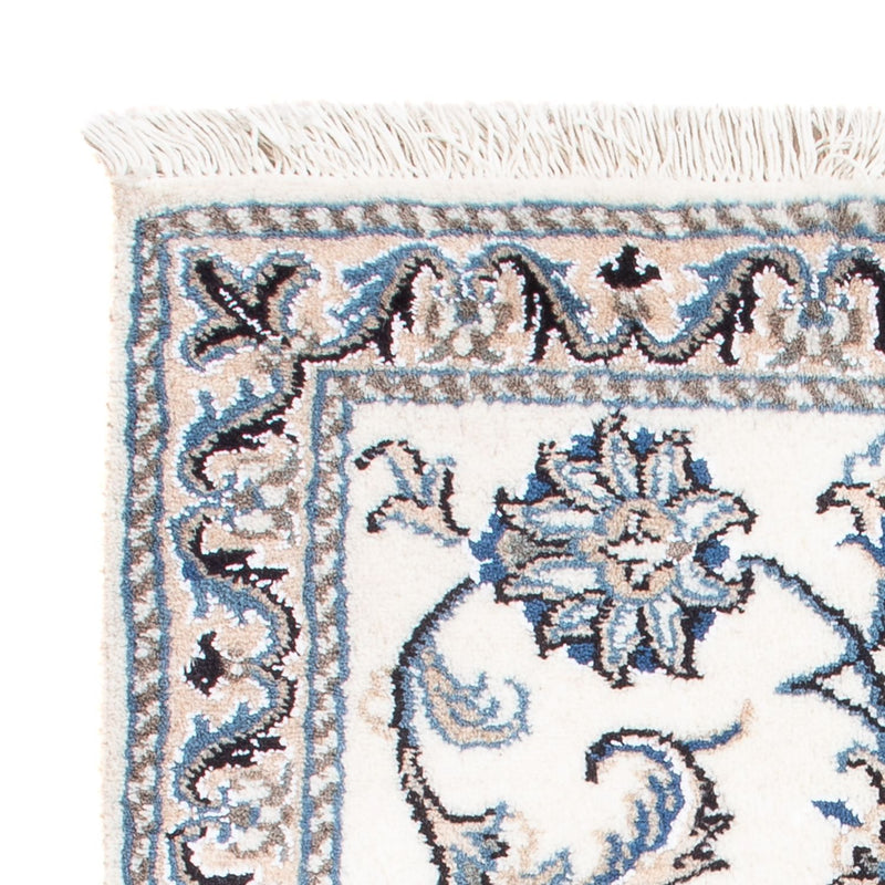 Perzisch tapijt - Nain - Koninklijk - 90 x 60 cm - crème