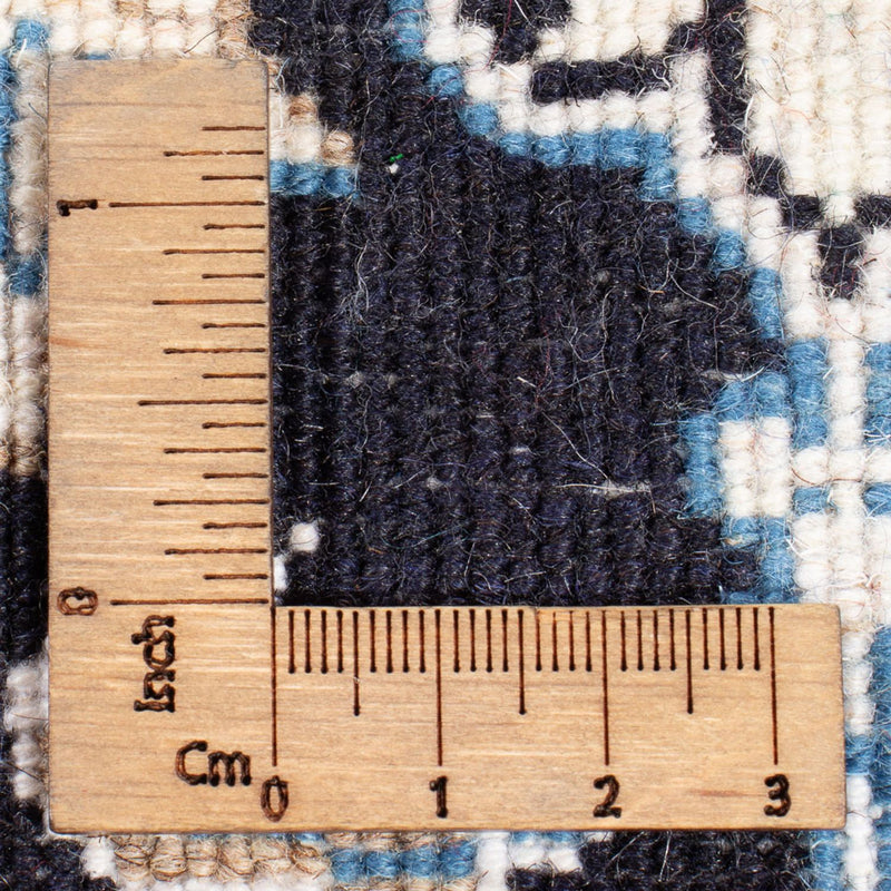 Perzisch tapijt - Nain - Koninklijk - 90 x 60 cm - donkerblauw