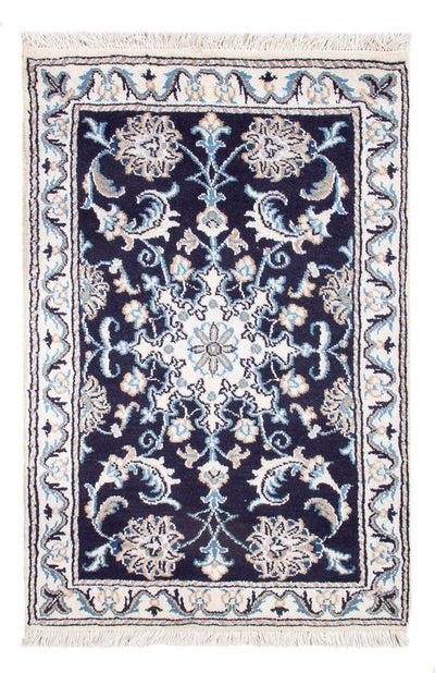 Nain - 9La Tapijt 60x90cm - Perzisch tapijt - donkerblauw