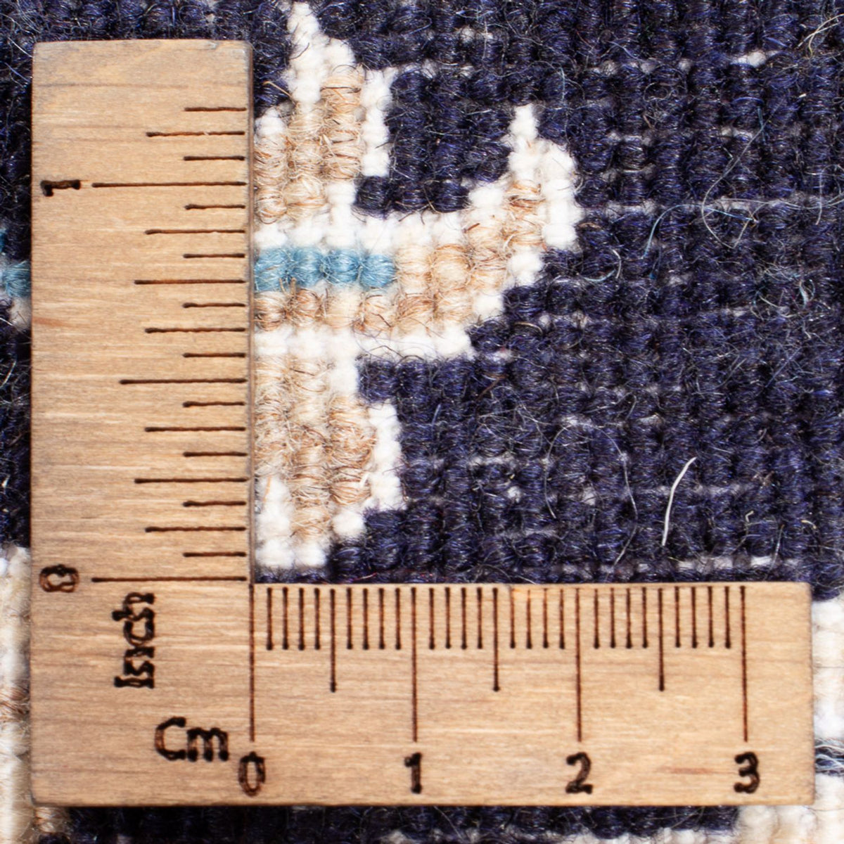 Perzisch tapijt - Nain - Koninklijk - 90 x 60 cm - donkerblauw