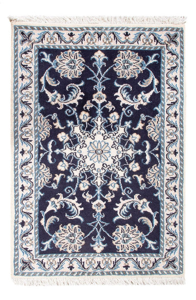 Nain - 9La Tapijt 60x90cm - Perzisch tapijt - donkerblauw