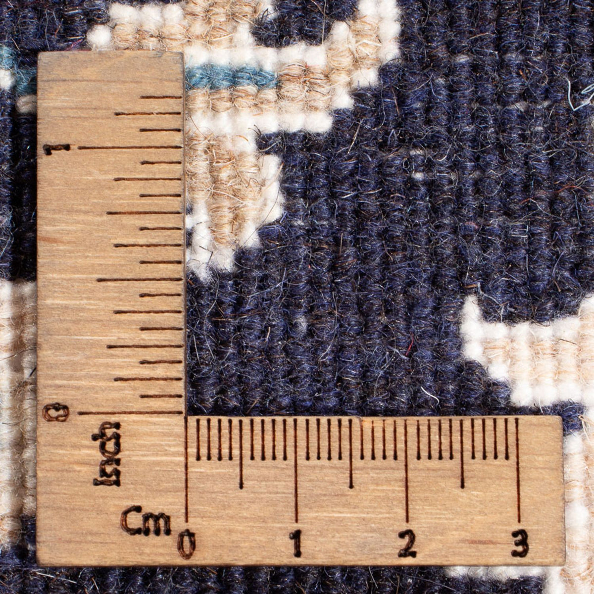 Perzisch tapijt - Nain - Koninklijk - 90 x 60 cm - donkerblauw