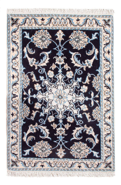 Nain - 9La Tapijt 60x90cm - Perzisch tapijt - donkerblauw