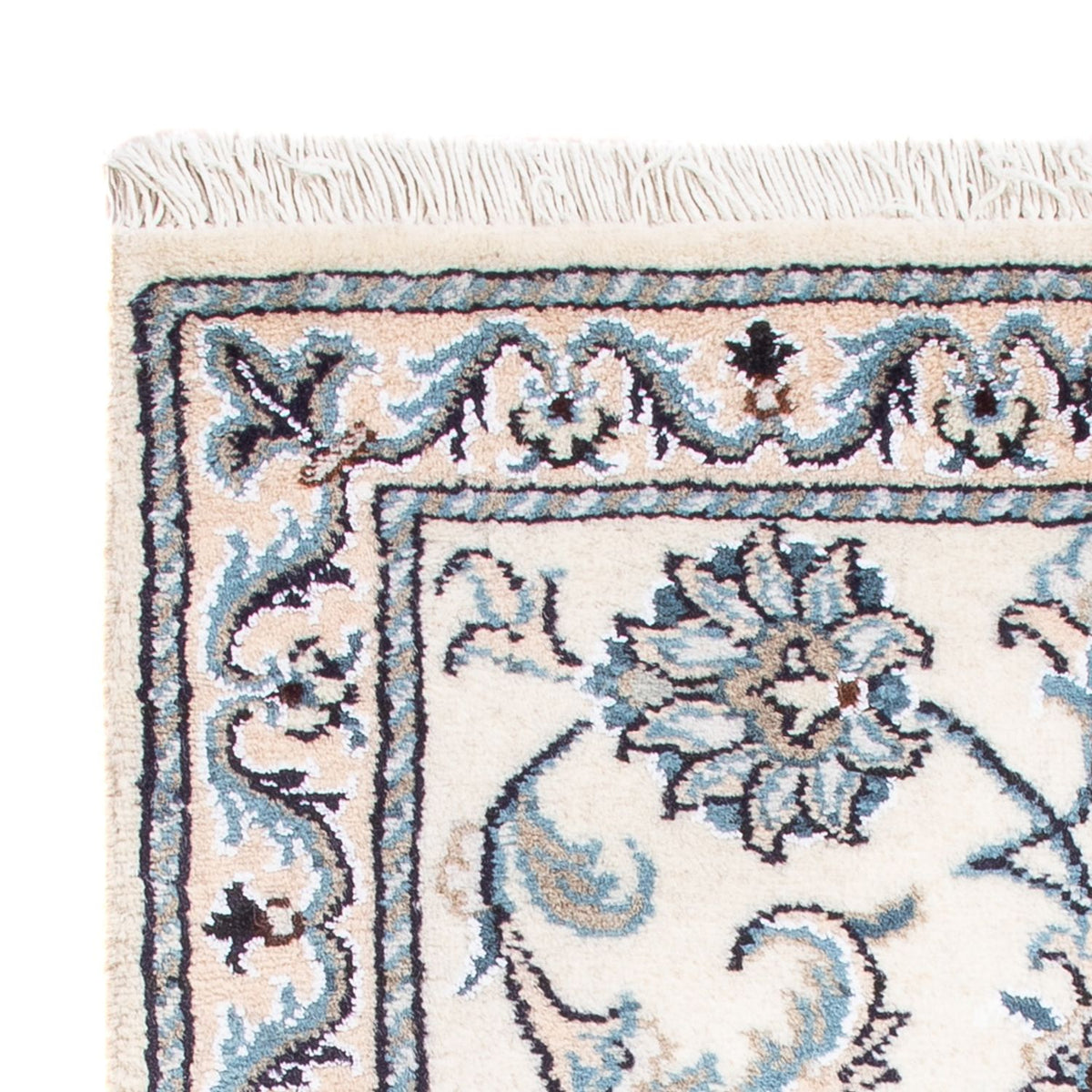 Perzisch tapijt - Nain - Koninklijk - 90 x 60 cm - crème