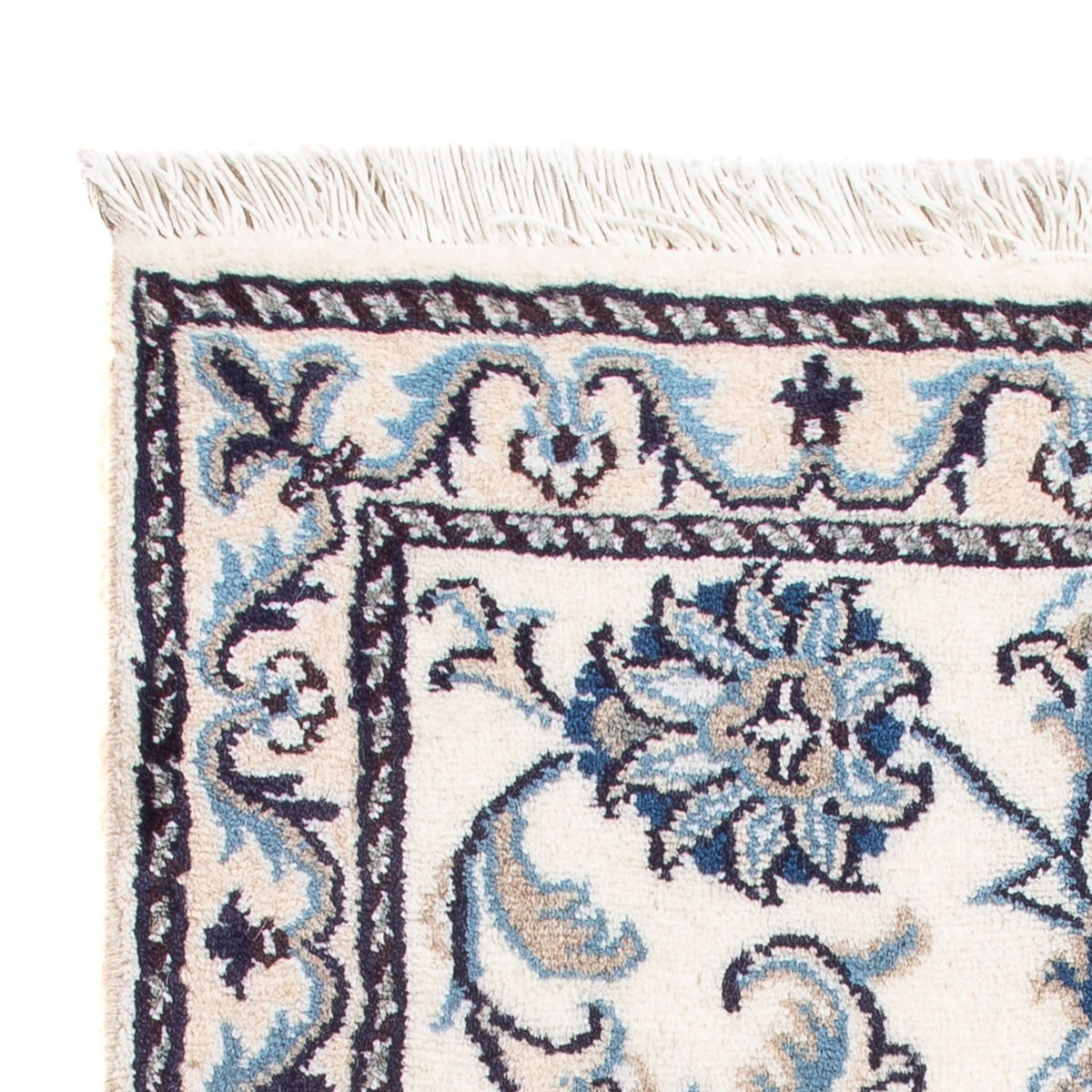 Perzisch tapijt - Nain - Koninklijk - 90 x 60 cm - crème