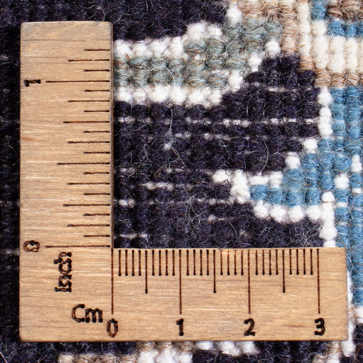 Perzisch tapijt - Nain - Koninklijk - 90 x 60 cm - donkerblauw