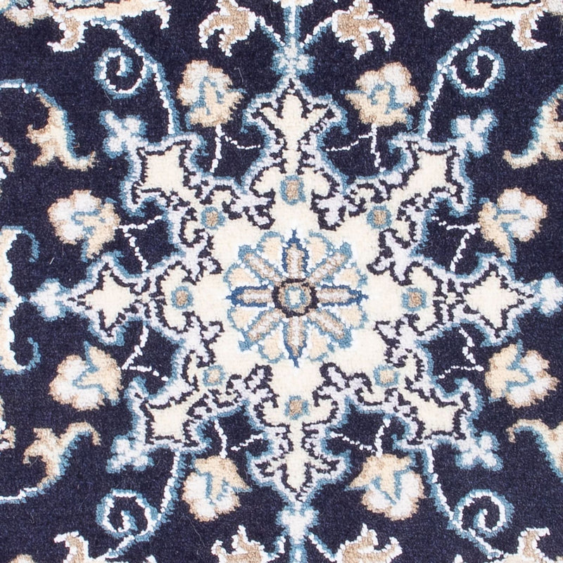 Perzisch tapijt - Nain - Koninklijk - 90 x 60 cm - donkerblauw