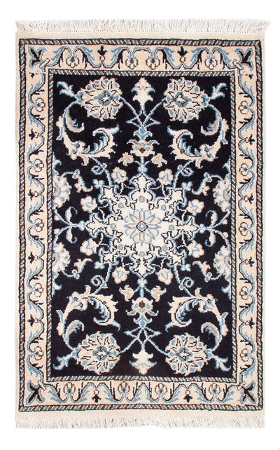 Nain - 9La Tapijt 60x90cm - Perzisch tapijt - donkerblauw