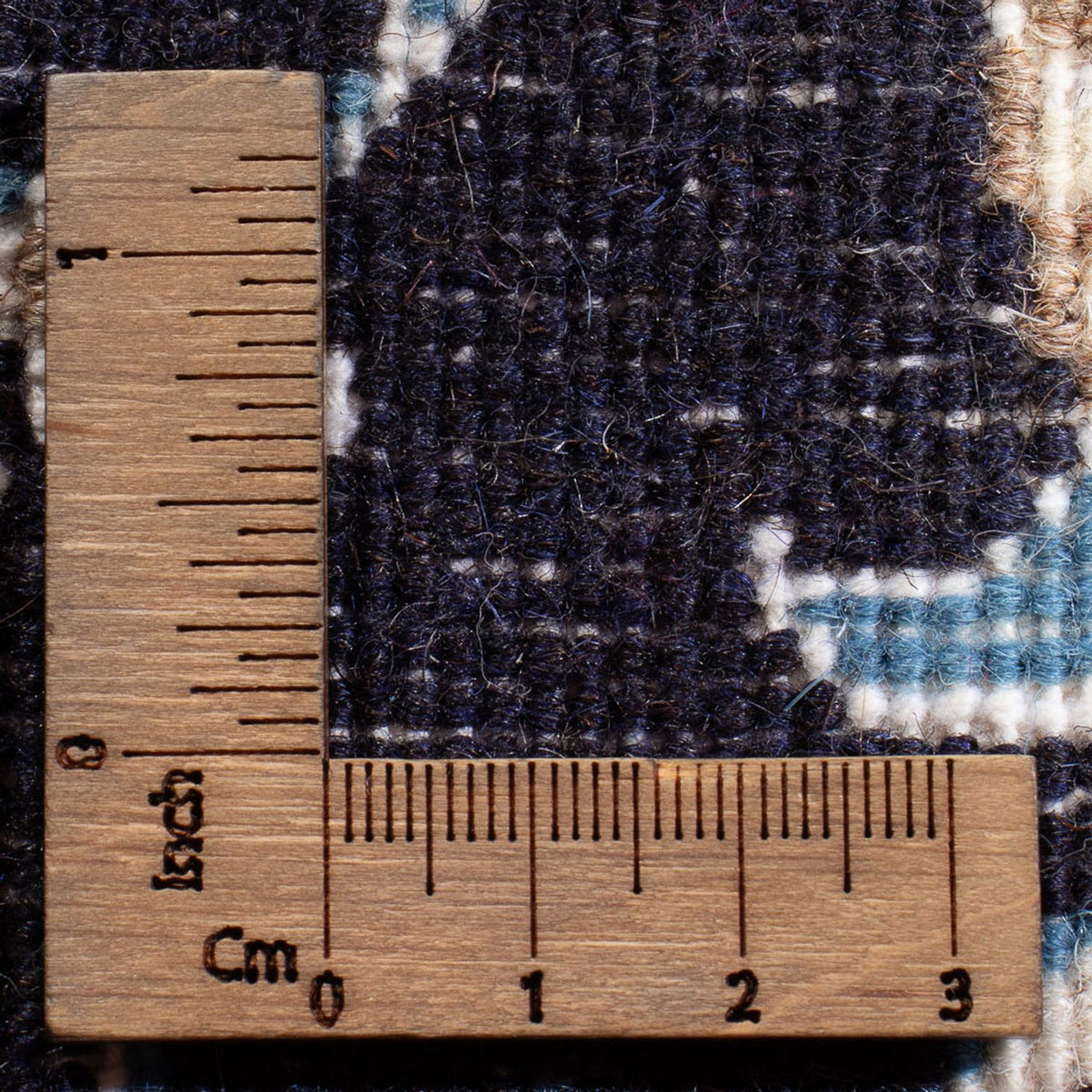 Perzisch tapijt - Nain - Koninklijk - 90 x 60 cm - donkerblauw