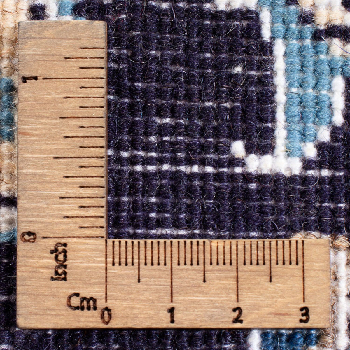 Perzisch tapijt - Nain - Koninklijk - 90 x 60 cm - donkerblauw