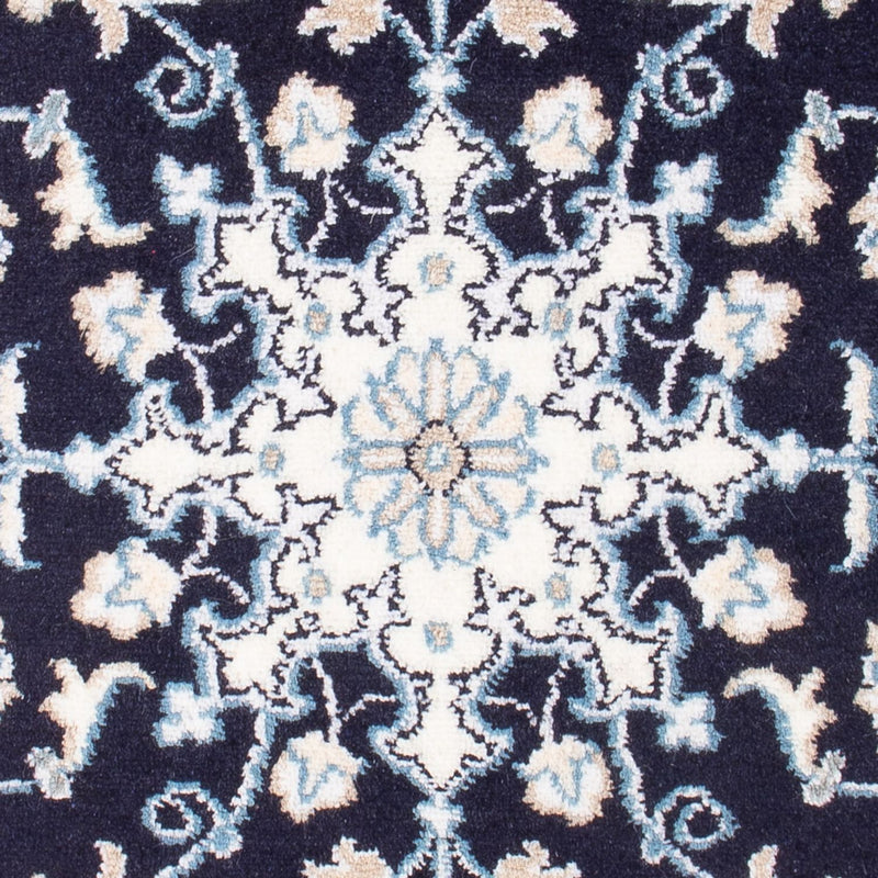 Perzisch tapijt - Nain - Koninklijk - 90 x 60 cm - donkerblauw