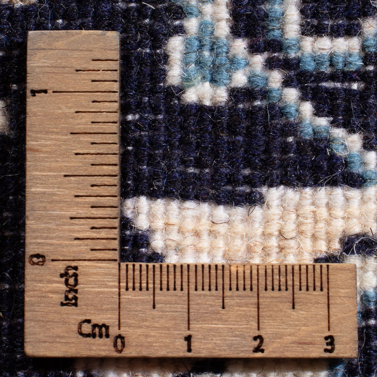 Perzisch tapijt - Nain - Koninklijk - 90 x 60 cm - donkerblauw