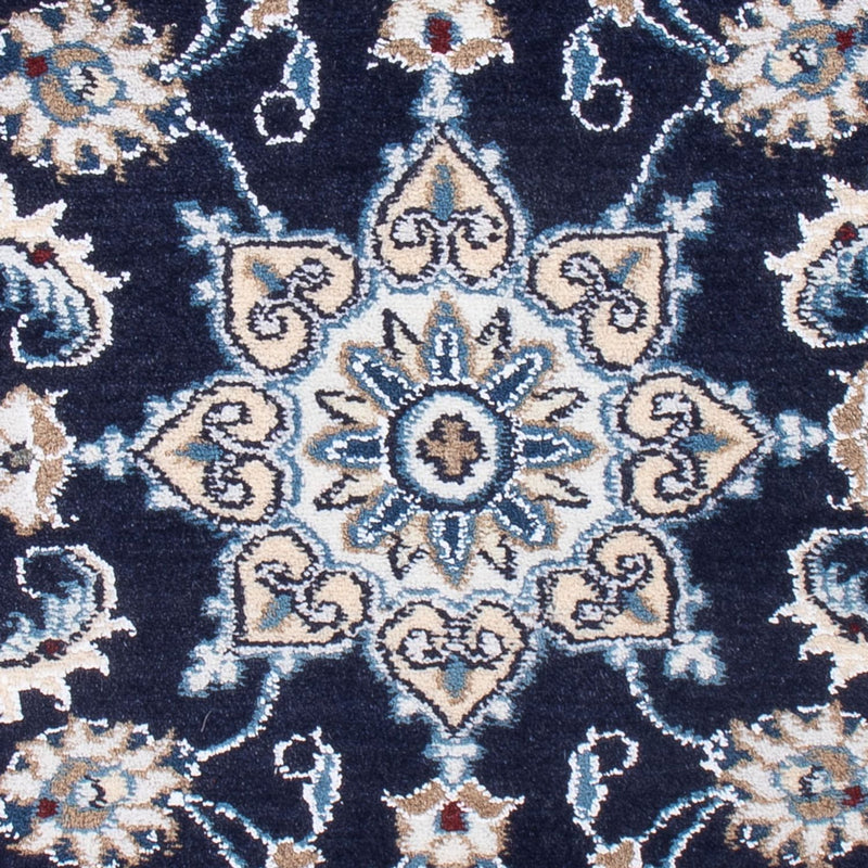 Perzisch tapijt - Nain - Koninklijk - 90 x 60 cm - donkerblauw