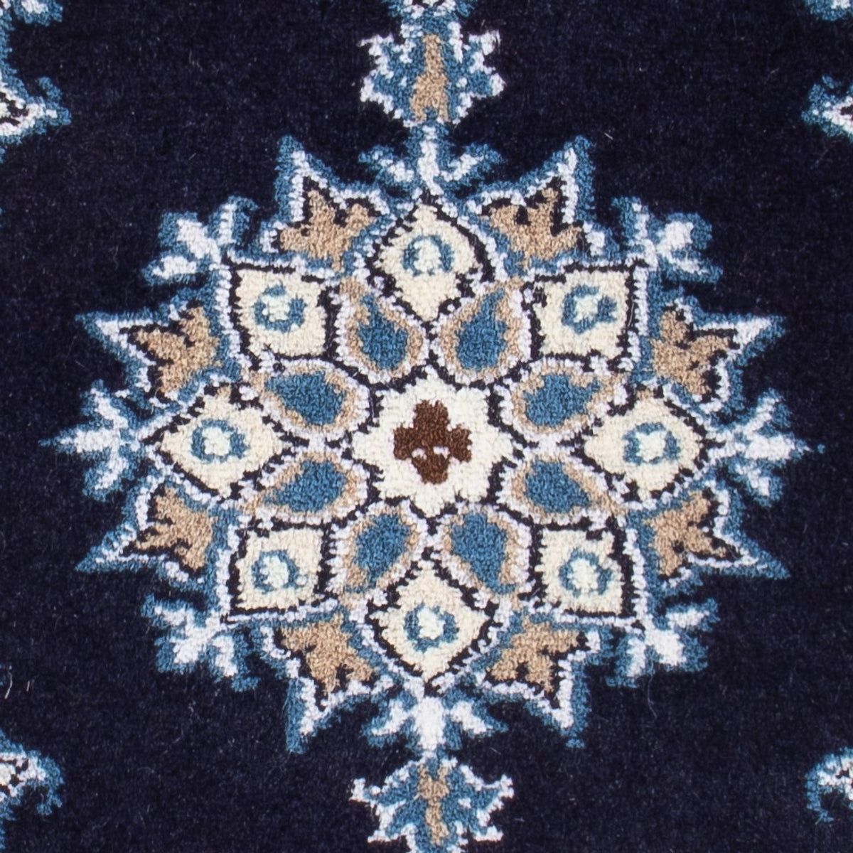 Perzisch tapijt - Nain - Koninklijk - 60 x 40 cm - donkerblauw