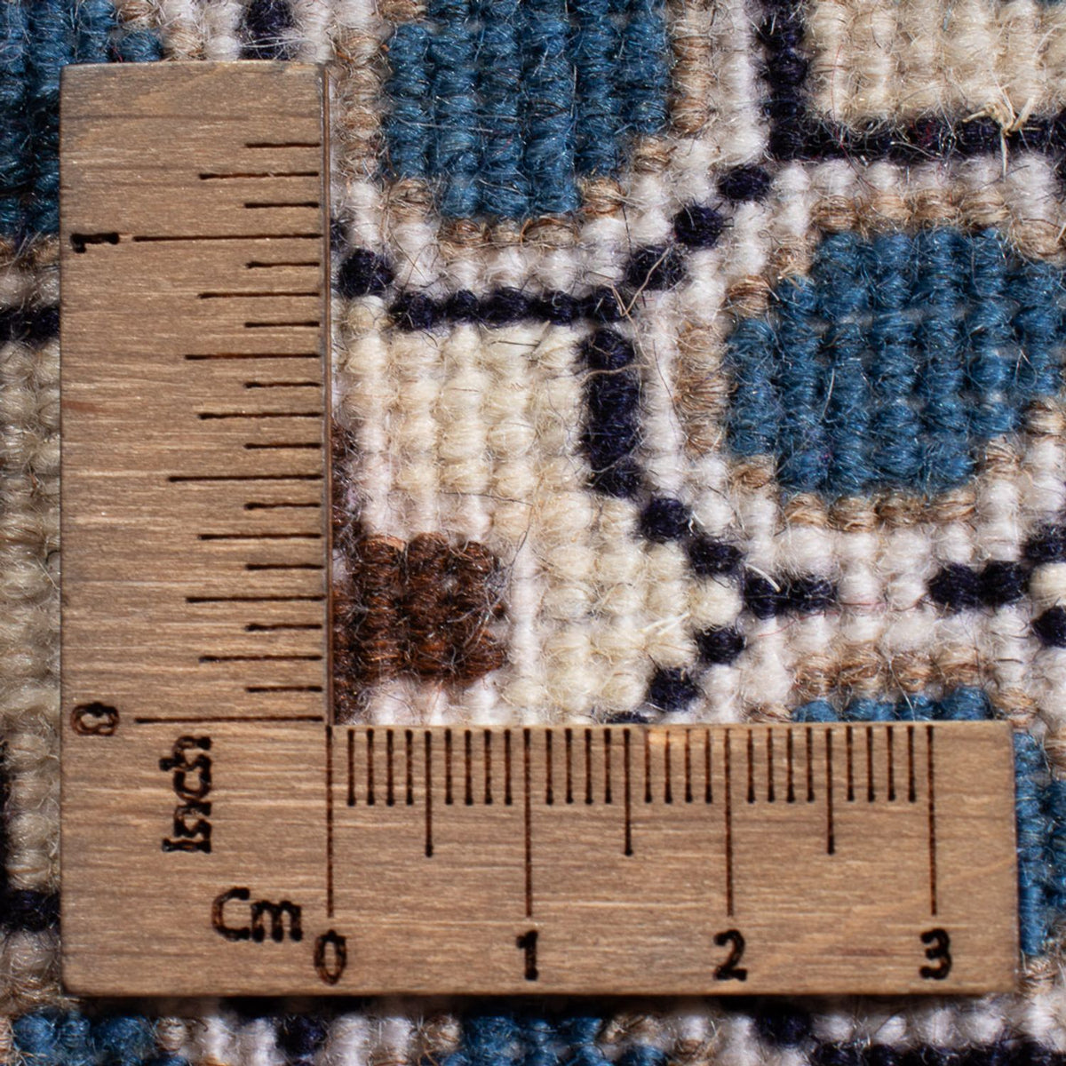 Perzisch tapijt - Nain - Koninklijk - 60 x 40 cm - donkerblauw