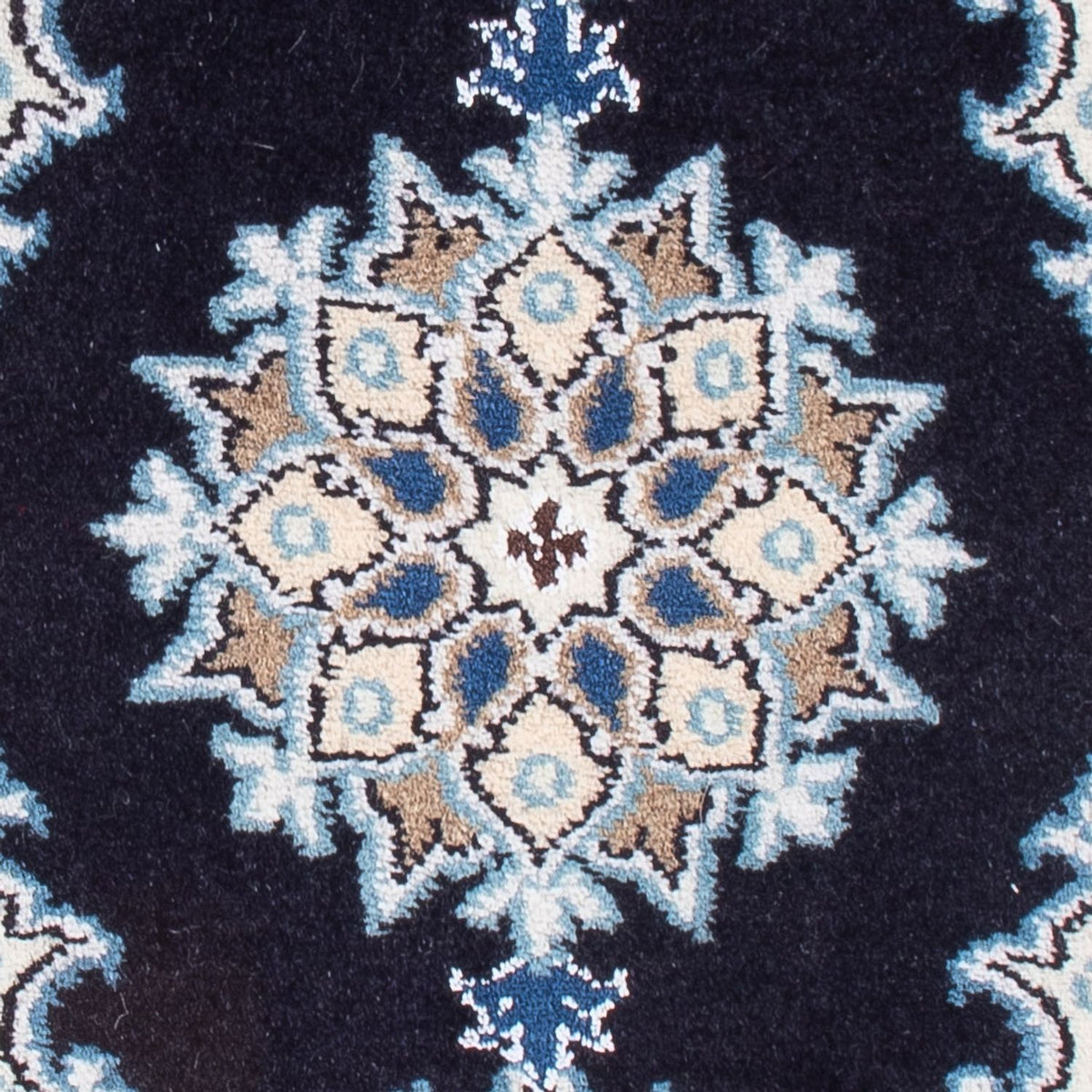Perzisch tapijt - Nain - Koninklijk - 60 x 40 cm - donkerblauw