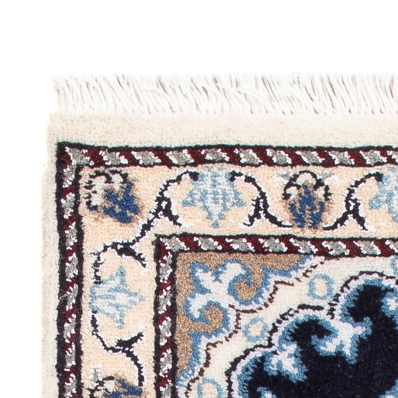 Perzisch tapijt - Nain - Koninklijk - 60 x 40 cm - donkerblauw