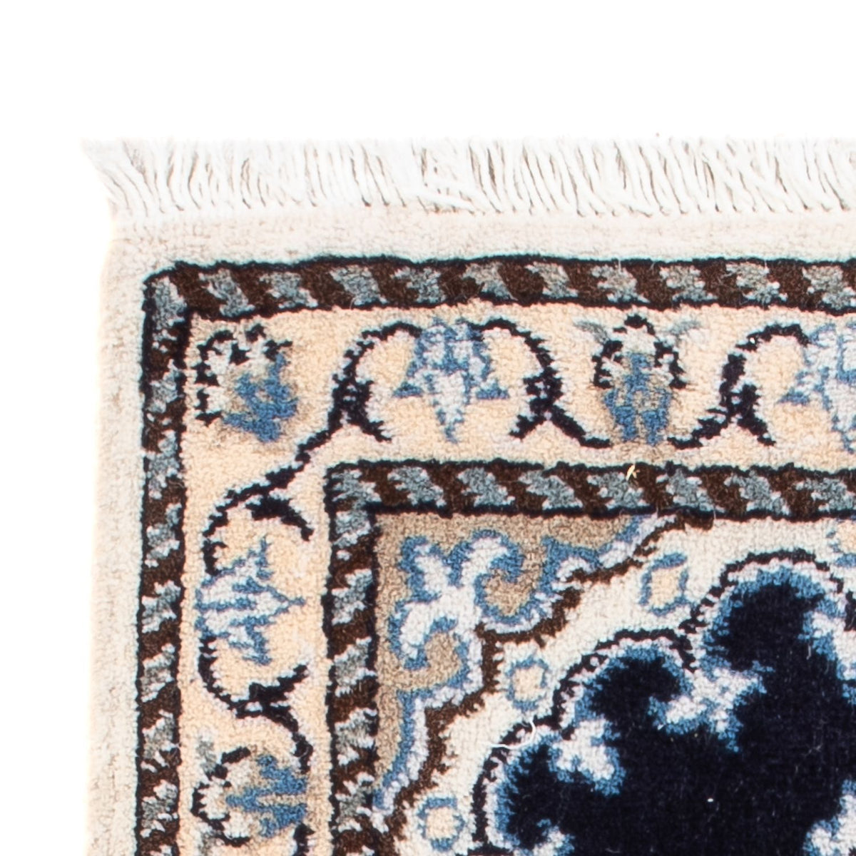 Perzisch tapijt - Nain - Koninklijk - 60 x 40 cm - donkerblauw