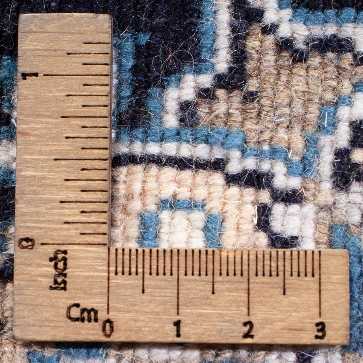 Perzisch tapijt - Nain - Koninklijk - 60 x 40 cm - donkerblauw