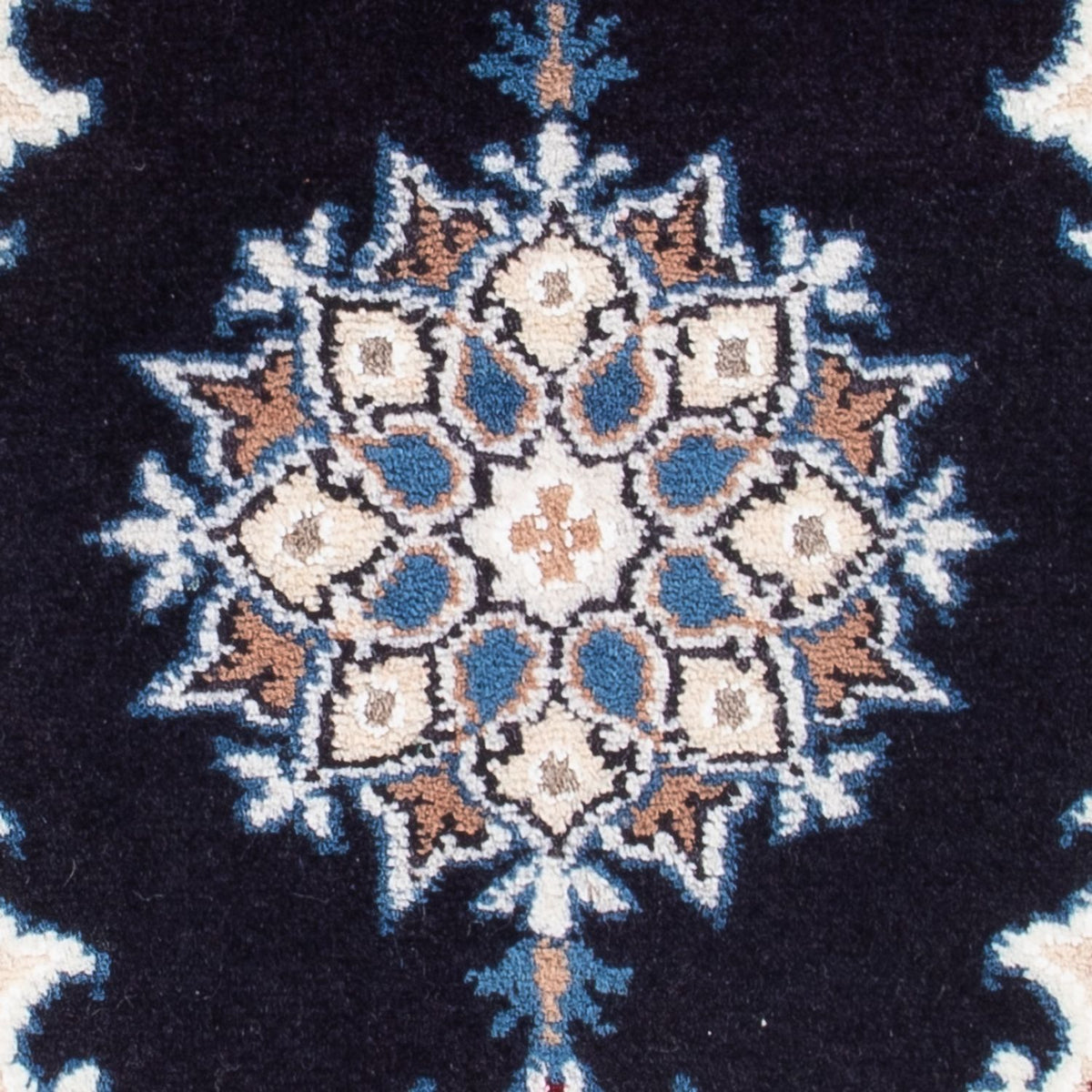 Perzisch tapijt - Nain - Koninklijk - 60 x 40 cm - donkerblauw