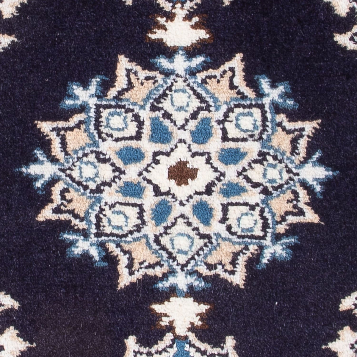 Perzisch tapijt - Nain - Koninklijk - 60 x 40 cm - donkerblauw