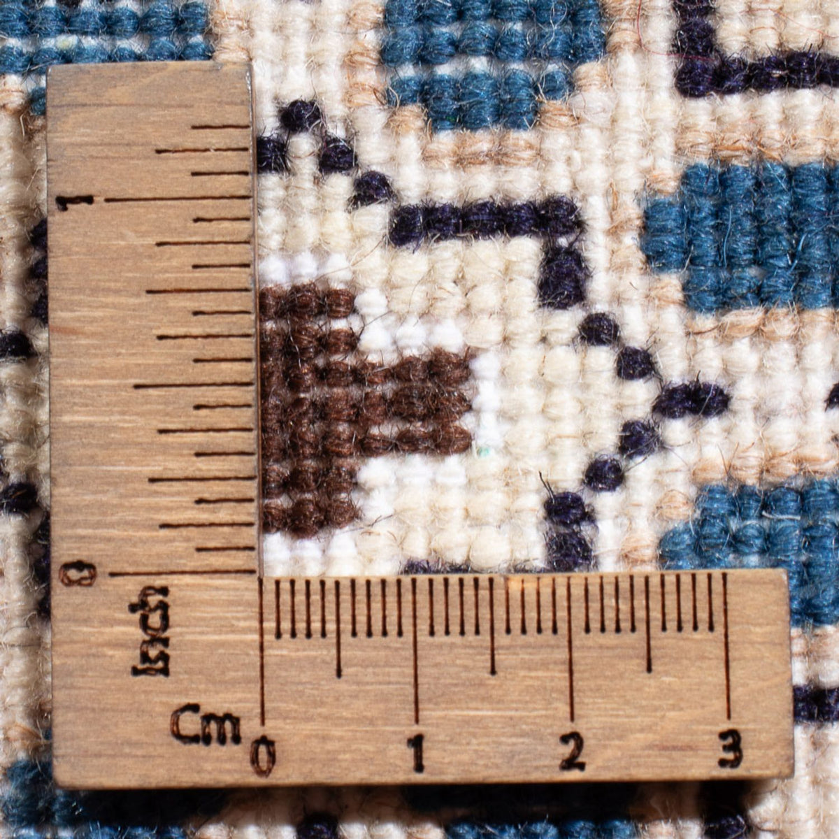 Perzisch tapijt - Nain - Koninklijk - 60 x 40 cm - donkerblauw