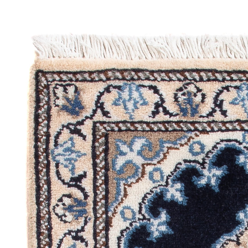 Perzisch tapijt - Nain - Koninklijk - 60 x 40 cm - donkerblauw