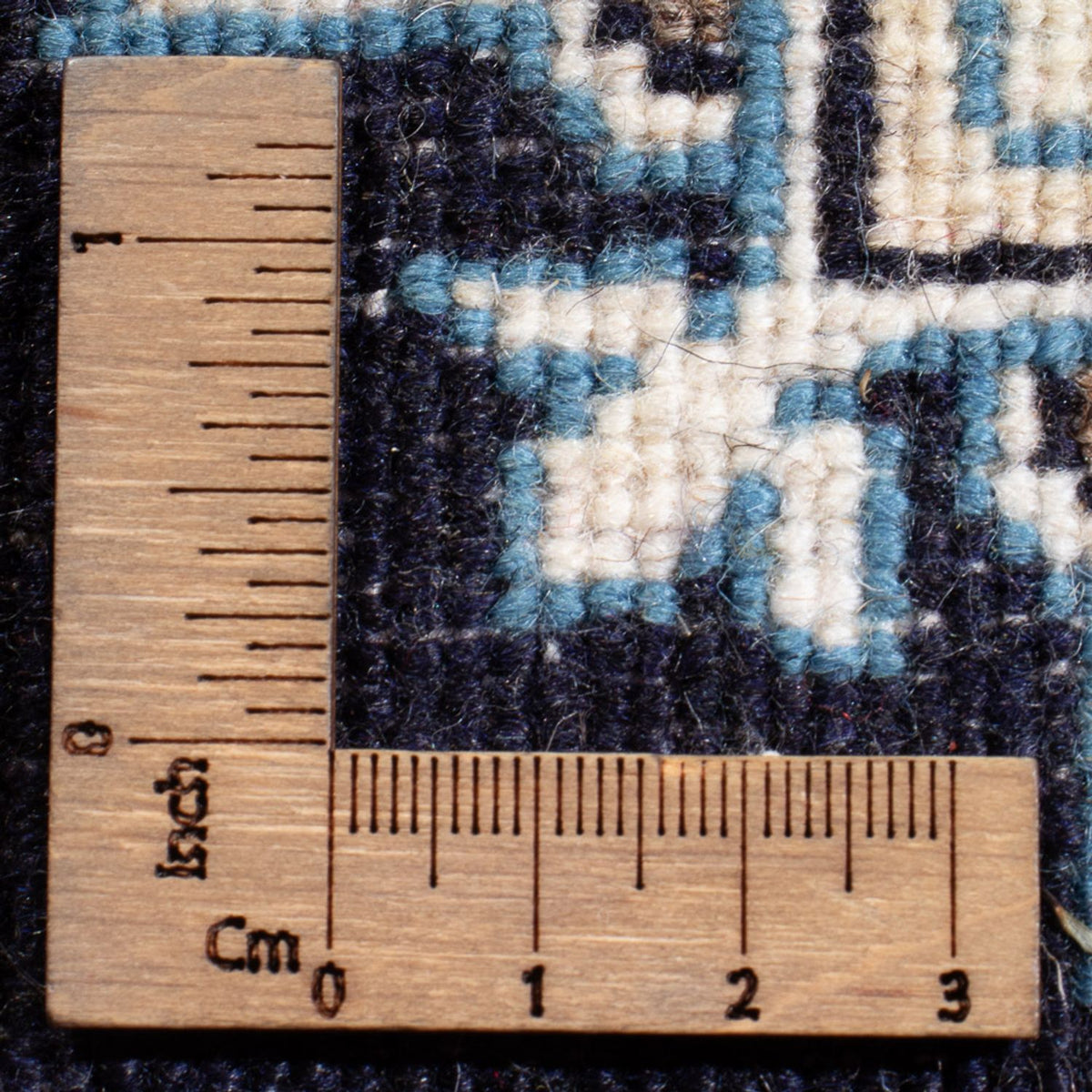 Perzisch tapijt - Nain - Koninklijk - 60 x 40 cm - donkerblauw