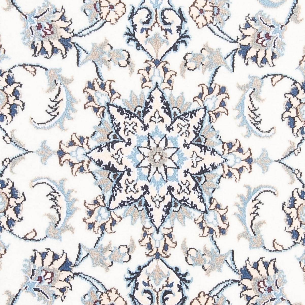 Loper Perzisch tapijt - Nain - 393 x 80 cm - zilver