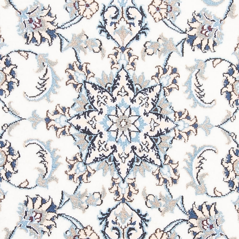 Loper Perzisch tapijt - Nain - 393 x 80 cm - zilver