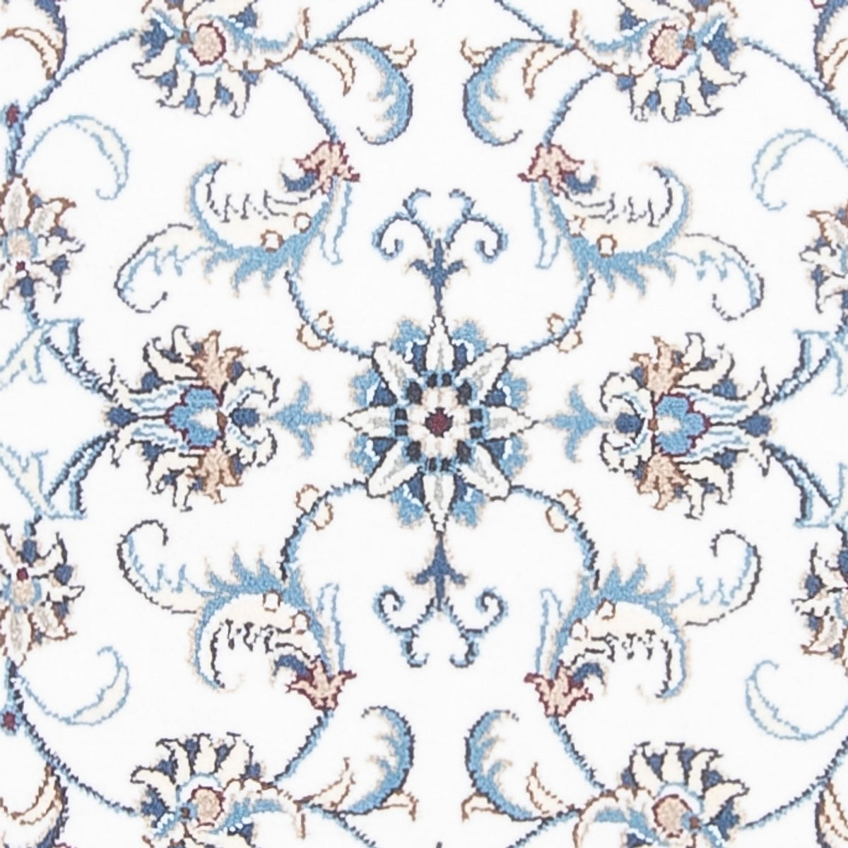 Loper Perzisch tapijt - Nain - 393 x 77 cm - zilver