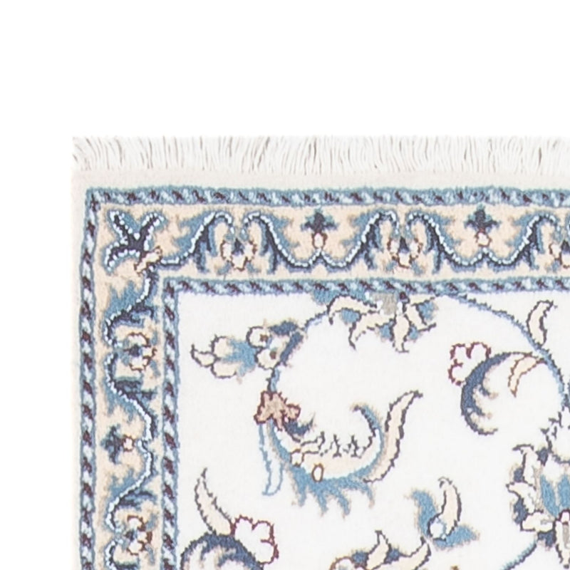 Loper Perzisch tapijt - Nain - 393 x 77 cm - zilver