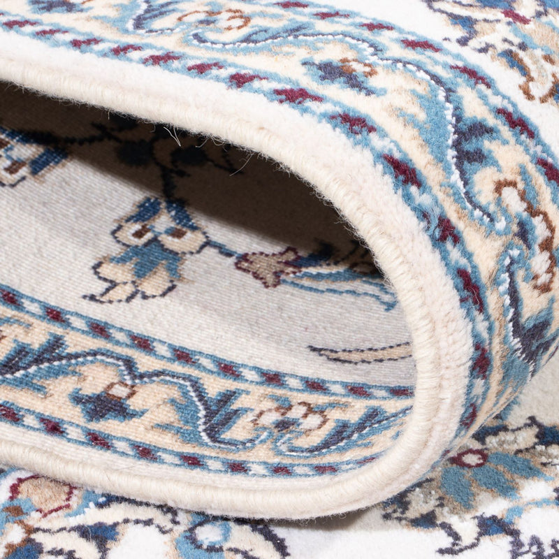 Loper Perzisch tapijt - Nain - 393 x 77 cm - zilver