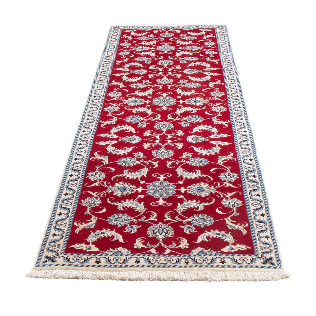 Loper Perzisch tapijt - Nain - 283 x 76 cm - rood