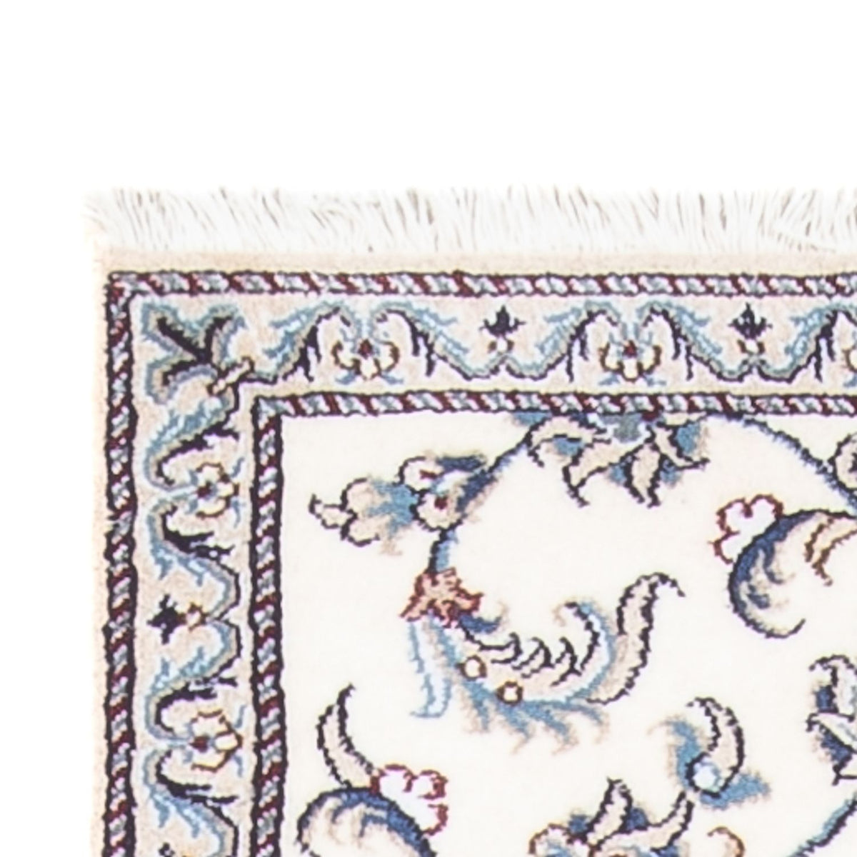 Loper Perzisch tapijt - Nain - 290 x 74 cm - zilver