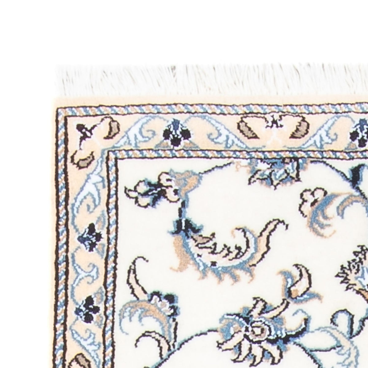 Loper Perzisch tapijt - Nain - 284 x 78 cm - zilver