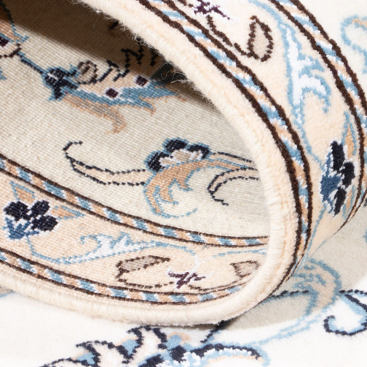 Loper Perzisch tapijt - Nain - 284 x 78 cm - zilver