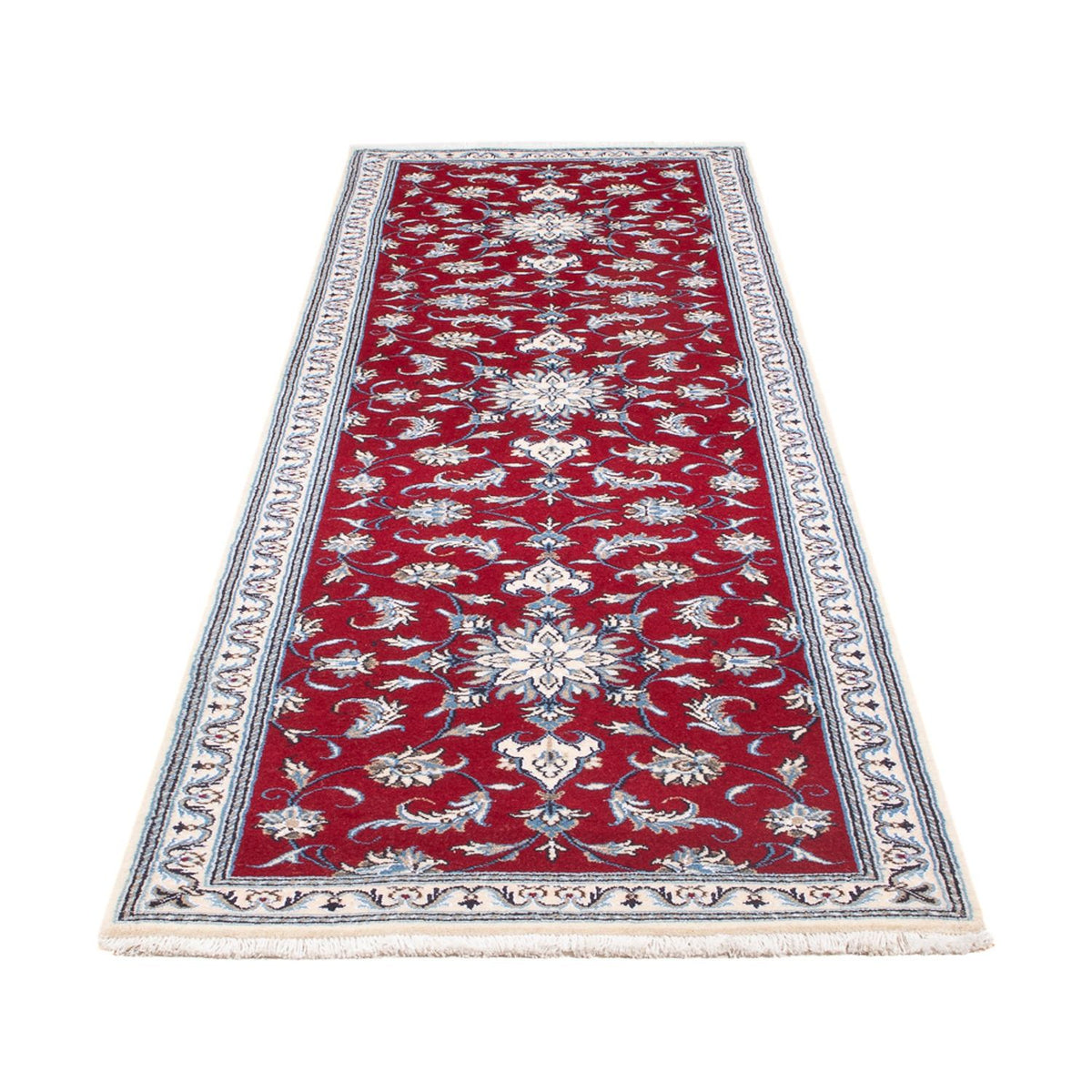 Loper Perzisch tapijt - Nain - 290 x 82 cm - rood