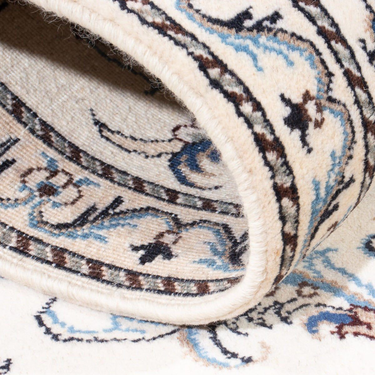 Loper Perzisch tapijt - Nain - 288 x 78 cm - zilver