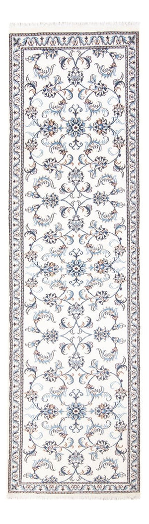 Loper Perzisch tapijt - Nain - 295 x 82 cm - zilver