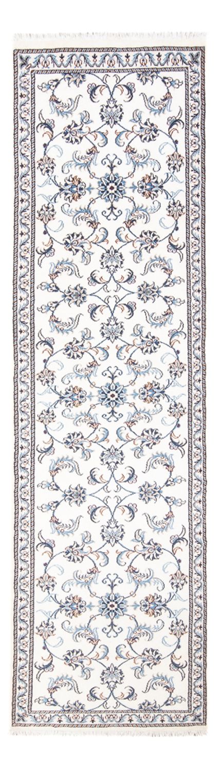 Loper Perzisch tapijt - Nain - 295 x 82 cm - zilver
