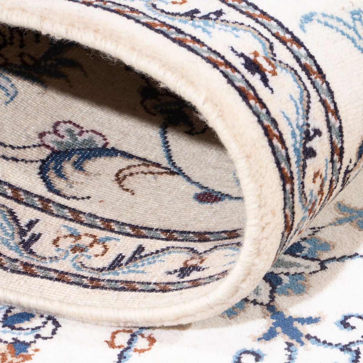 Loper Perzisch tapijt - Nain - 295 x 82 cm - zilver