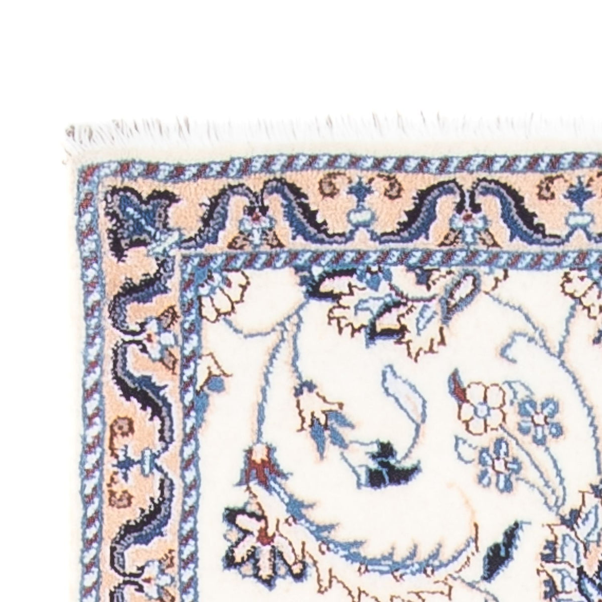 Loper Perzisch tapijt - Nain - 292 x 81 cm - zilver