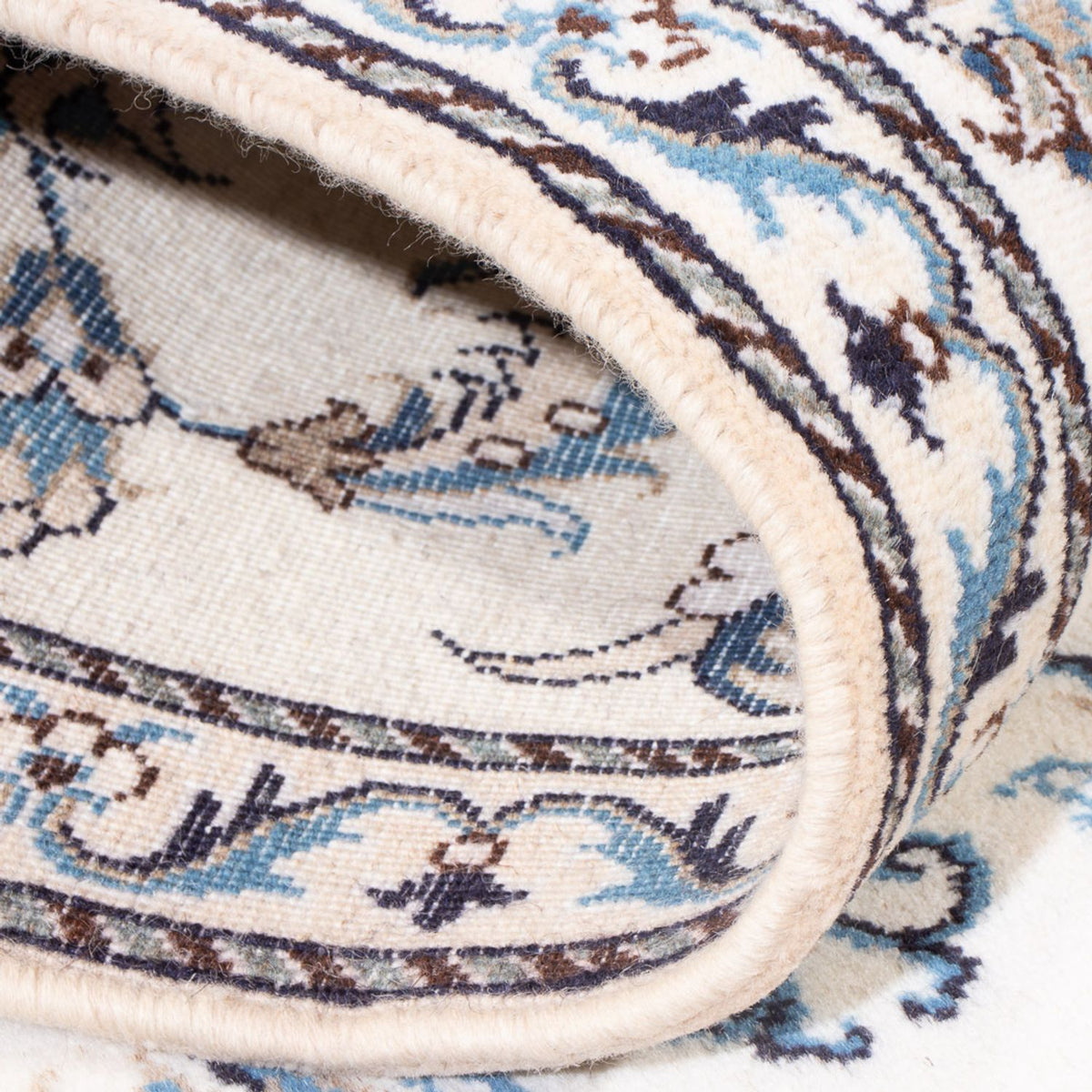 Loper Perzisch tapijt - Nain - 292 x 76 cm - zilver