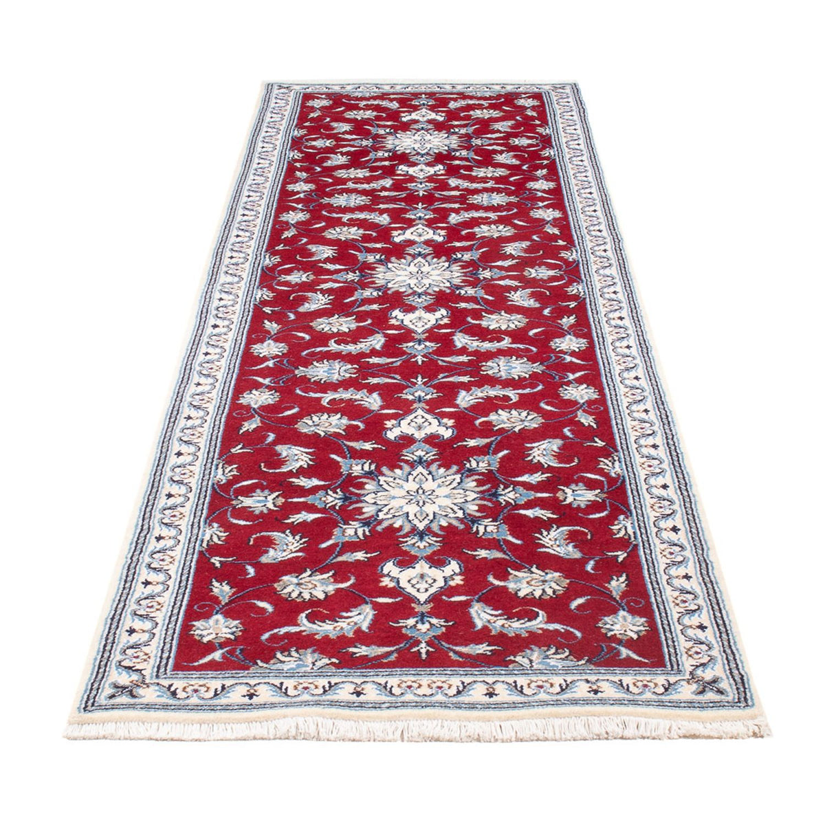 Loper Perzisch tapijt - Nain - 290 x 82 cm - rood