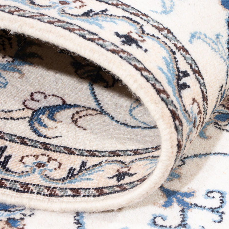 Loper Perzisch tapijt - Nain - 286 x 77 cm - zilver