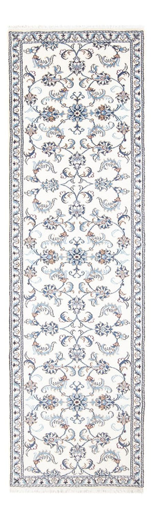 Loper Perzisch tapijt - Nain - 286 x 82 cm - zilver