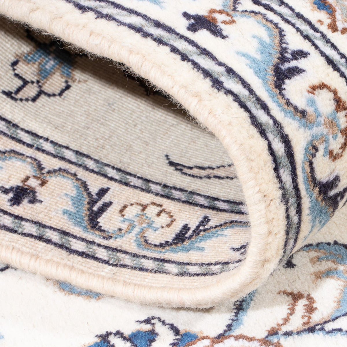 Loper Perzisch tapijt - Nain - 286 x 82 cm - zilver