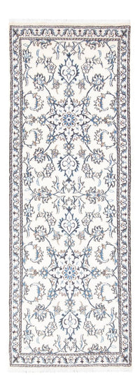 Loper Perzisch tapijt - Nain - 215 x 77 cm - zilver